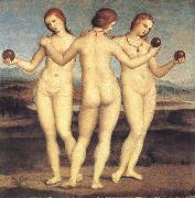 RAFFAELLO Sanzio Three woman oil painting on canvas